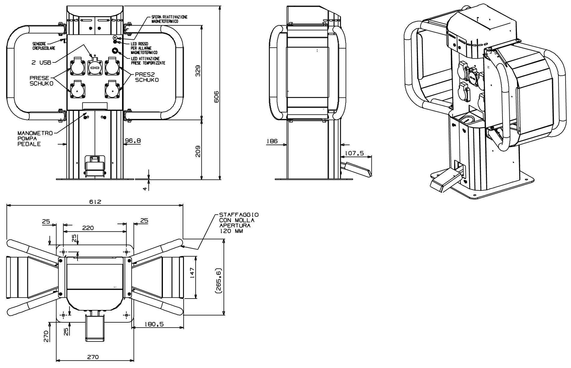Colonnina e-bike AA922211 - IdeaUmbra
